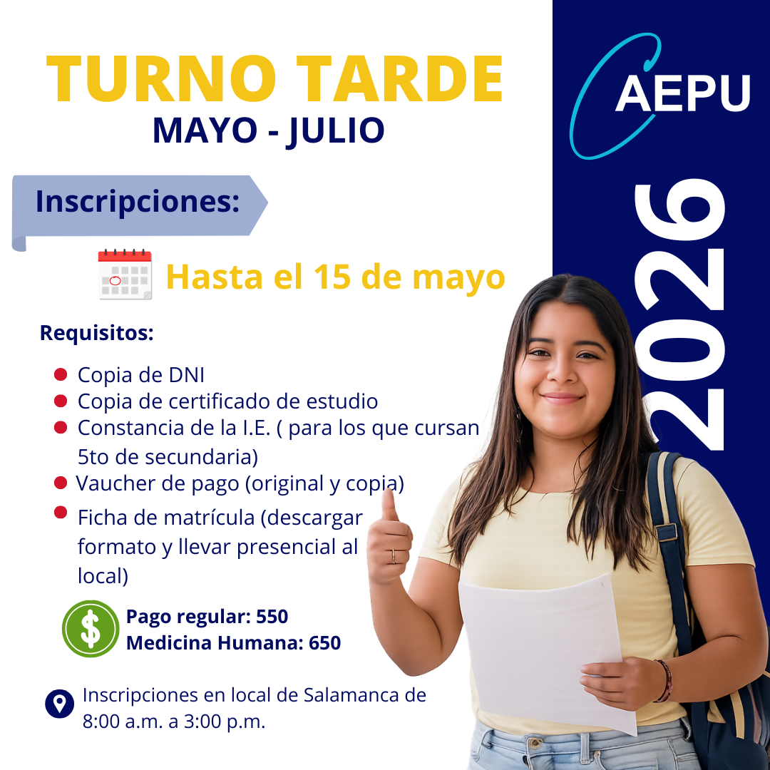 Matrículas CAEPU 2026